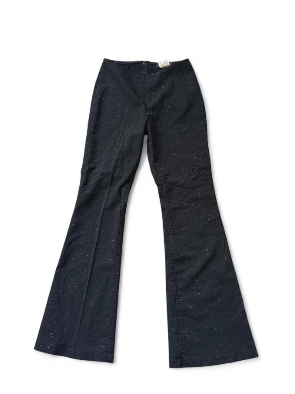 Vintage Garage Y2K Black Sparkle Flare Dress Pants